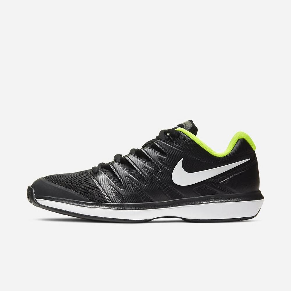 Chaussure De Tennis Nike NikeCourt Air Zoom Prestige Noir 6142-903 Black/Volt/White Homme | GMV-92412973